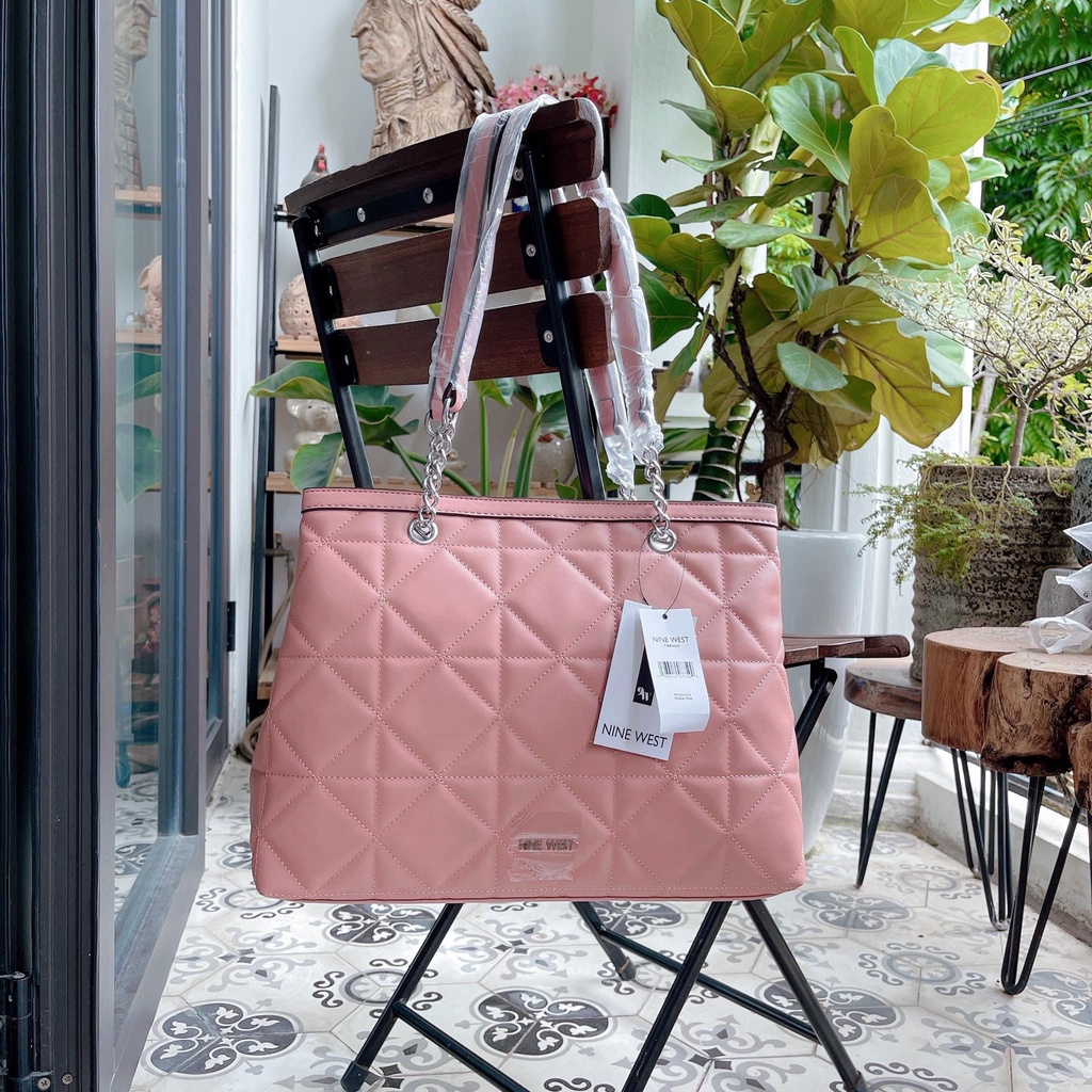 Nine West - Túi Nine West Tirrana Satchel - màu hồng đất