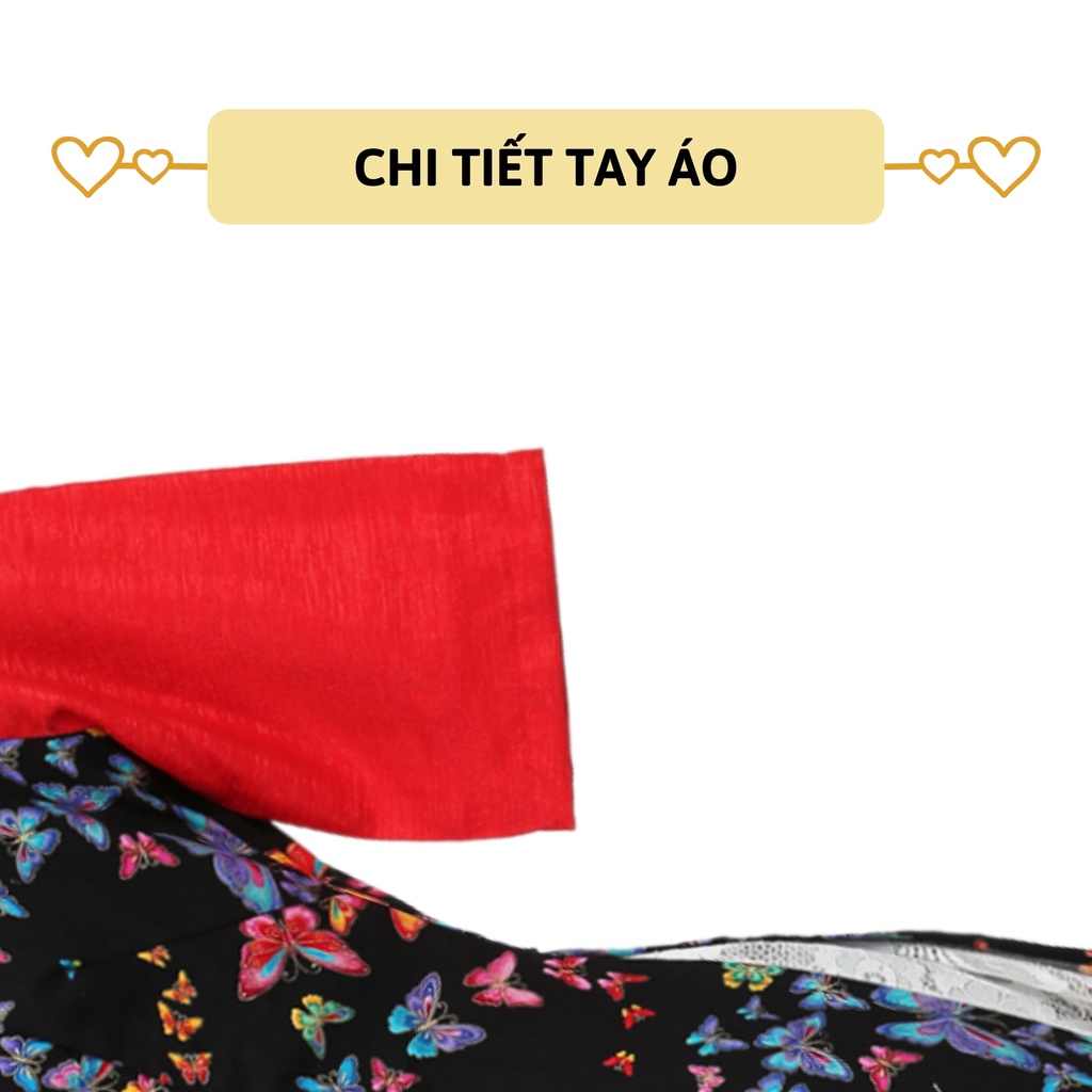 Áo dài cho mẹ bé 27Kids áo dài cách tân nữ may từ vải thô kiện hàn quốc cho mẹ từ 40-52Kg GLDR3