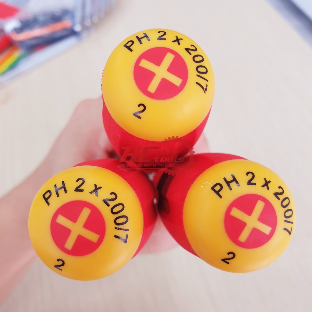 PB8190.2-200/7 Tovit 4 cạnh PH2 tay cầm SwissGrip Thụy Sỹ PB Swiss Tools - Made in Switzerland