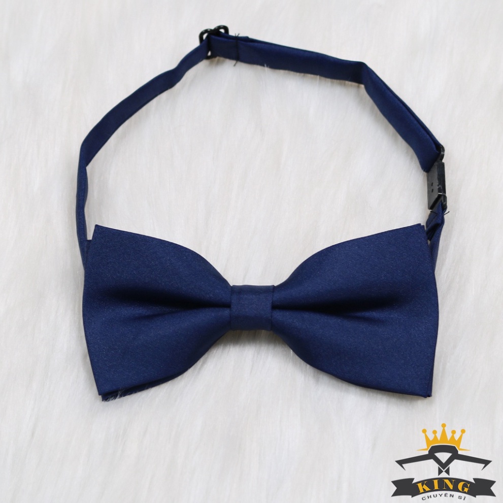Nơ chú rể cao cấp KING nơ đeo cổ nam đen giá rẻ X31