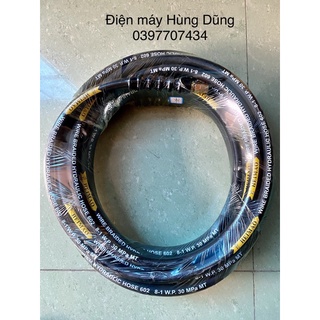 Dây rửa xe  3lớp bố thép + Khớp nối nhanh 3/8 (17mm) loại 10m và 15m,20m máy rửa xe cao áp