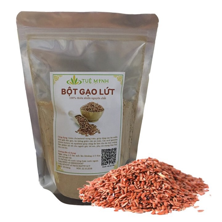 1Kg Bột Gạo Lứt Đỏ Tuệ Minh nguyên chất | BigBuy360 - bigbuy360.vn