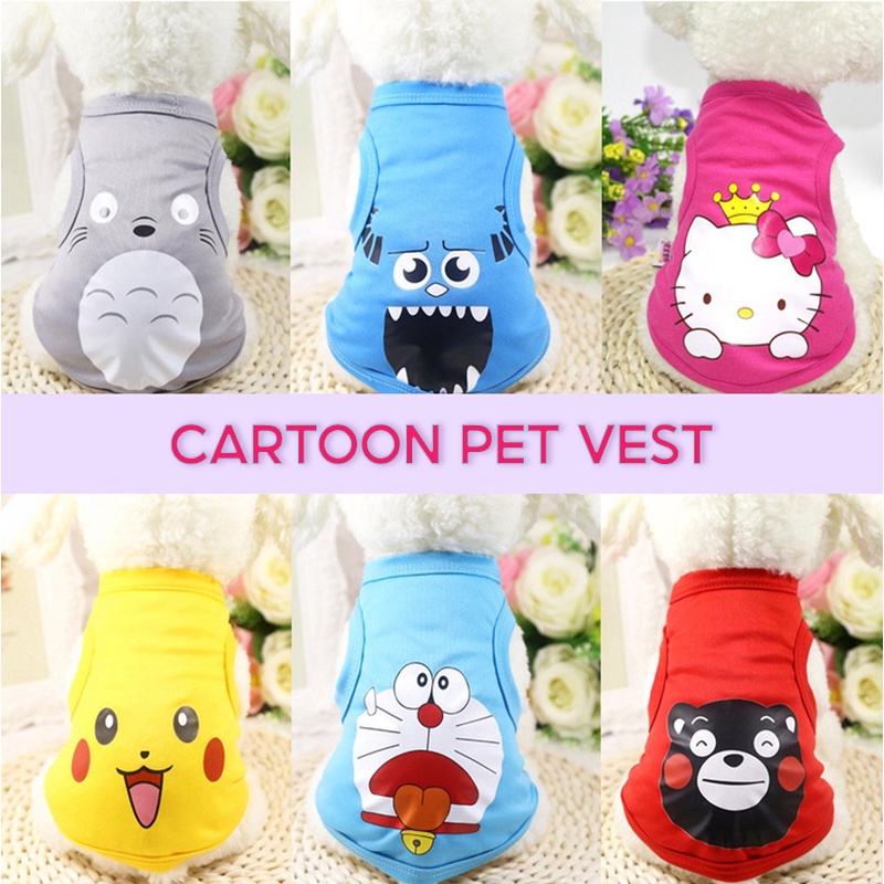 Áo thun in hình Pikachu dễ thương cho cún cưng