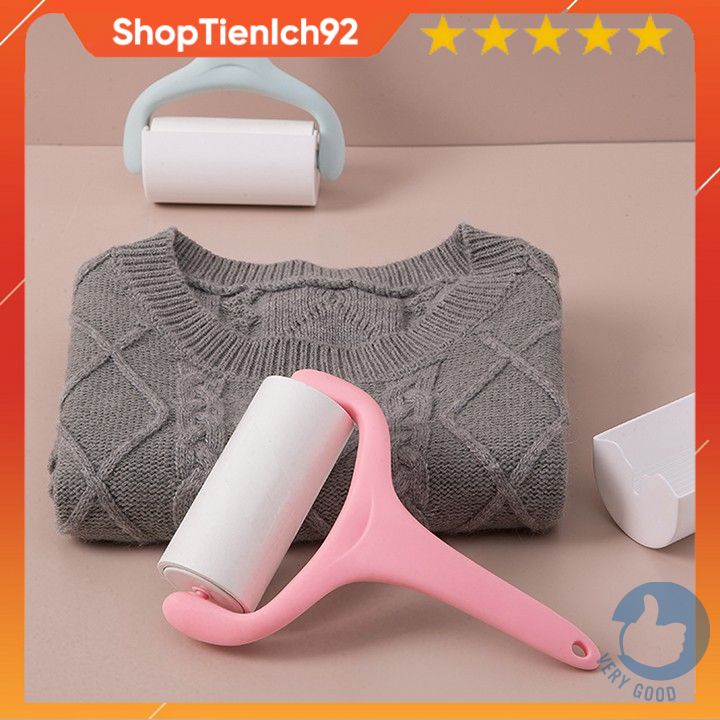 Cây lăn dính bụi quần áo tặng kèm 1 cuộn giấy tienich