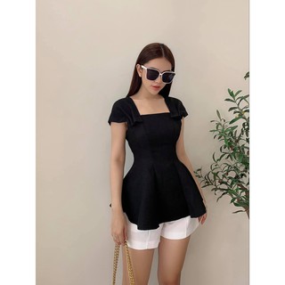Áo peplum vai nhún nhiều màu sang chảnh