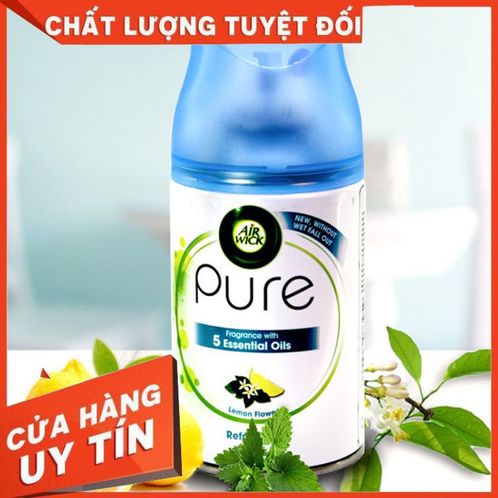 Bình xịt tinh dầu thiên nhiên Air Wick Lemon Flower 250ml HƯƠNG HOA CHANH