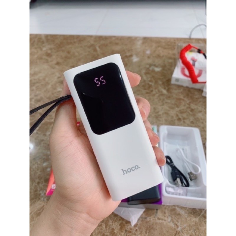 ✔FREESHIP✔Pin sạc dự phòng Hoco J41 10000mAh-3 Cổng sạc-nhỏ gọn-đèn LED-Sạc nhanh cho IPhone Samsung Huawei Xiaomi Oppo