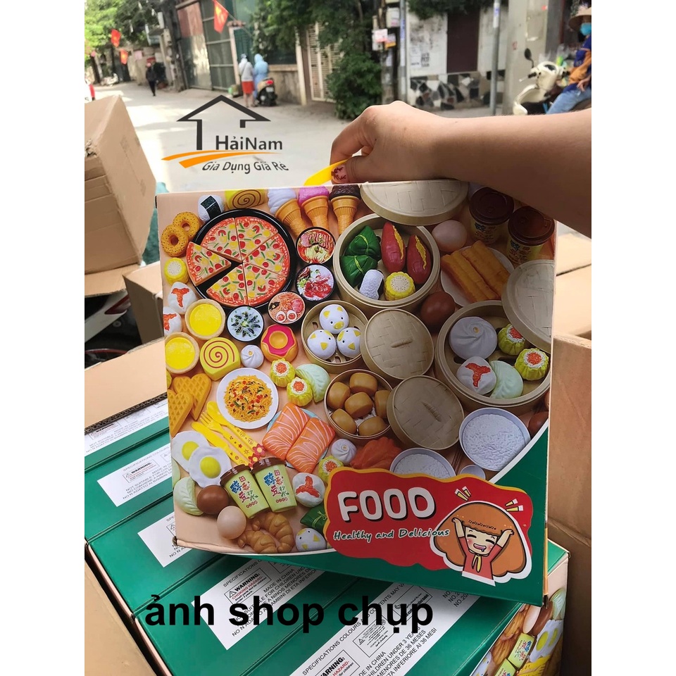 ( TẶNG BỜM KUTE) Bộ Đồ Chơi Nấu Ăn Nhà Bếp 88 Chi Tiết Cho Bé ( Có hộp )