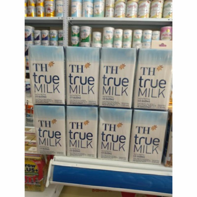 Lốc 4 hộp sữa TH true milk 110ml