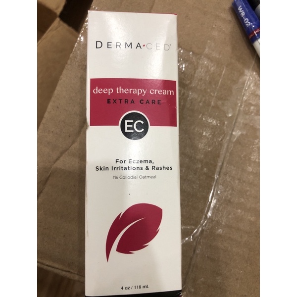 DERMA CED deep therapy cream EXTRA CARE For Eczema , Skin Irritations & Rashes 196 cc dial Oatmeal