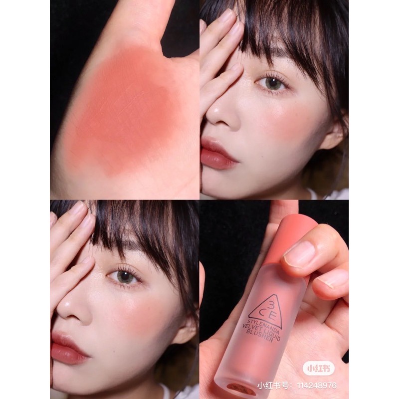 MÁ HỒNG KEM 3CE VELVET LIQUID BLUSHER | BigBuy360 - bigbuy360.vn