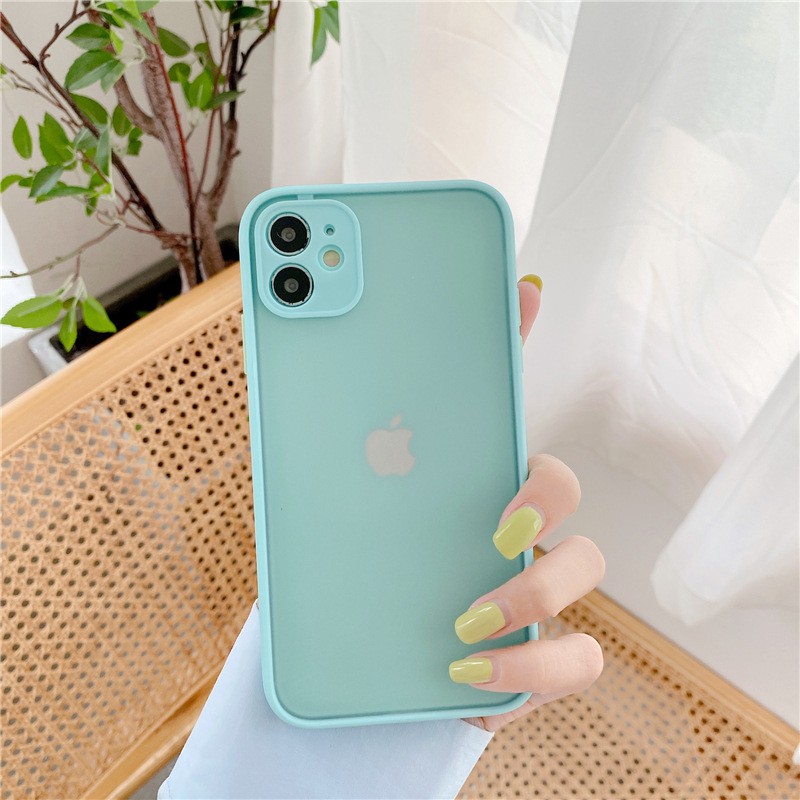 Ốp Lưng Iphone Bảo Vệ Camera Nhám Mặt Mờ Viền Dẻo 2 6/6s/6plus/6splus/7/8/7plus/8plus/x/xs/xs max/11/11promax - vVncase