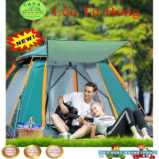 Lều cắm trại lều dã ngoại tự bung 4-5 người 2 cửa 2 lớp thông thoáng ct171a
