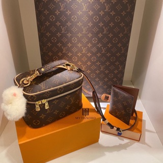 Túi Cốp Lv Nice Bb Lót Da Chuẩn Super