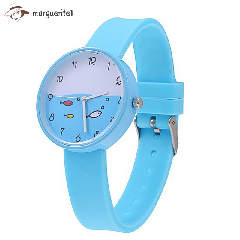Đồng hồ dây silicone chống thấm nước kiểu dáng thể thao cho bé | BigBuy360 - bigbuy360.vn