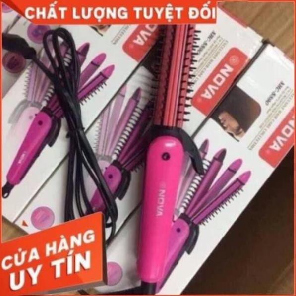 LƯỢC ĐIỆN NOVA 3 IN 1 ( LÀ TÓC - DẬP XÙ - LÀM XOĂN )