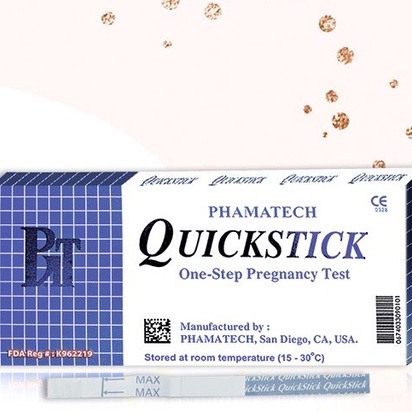 Que thử thai Quickstick giúp phát hiện thai sớm nhanh chính xác.Made in USA.anthaomoc