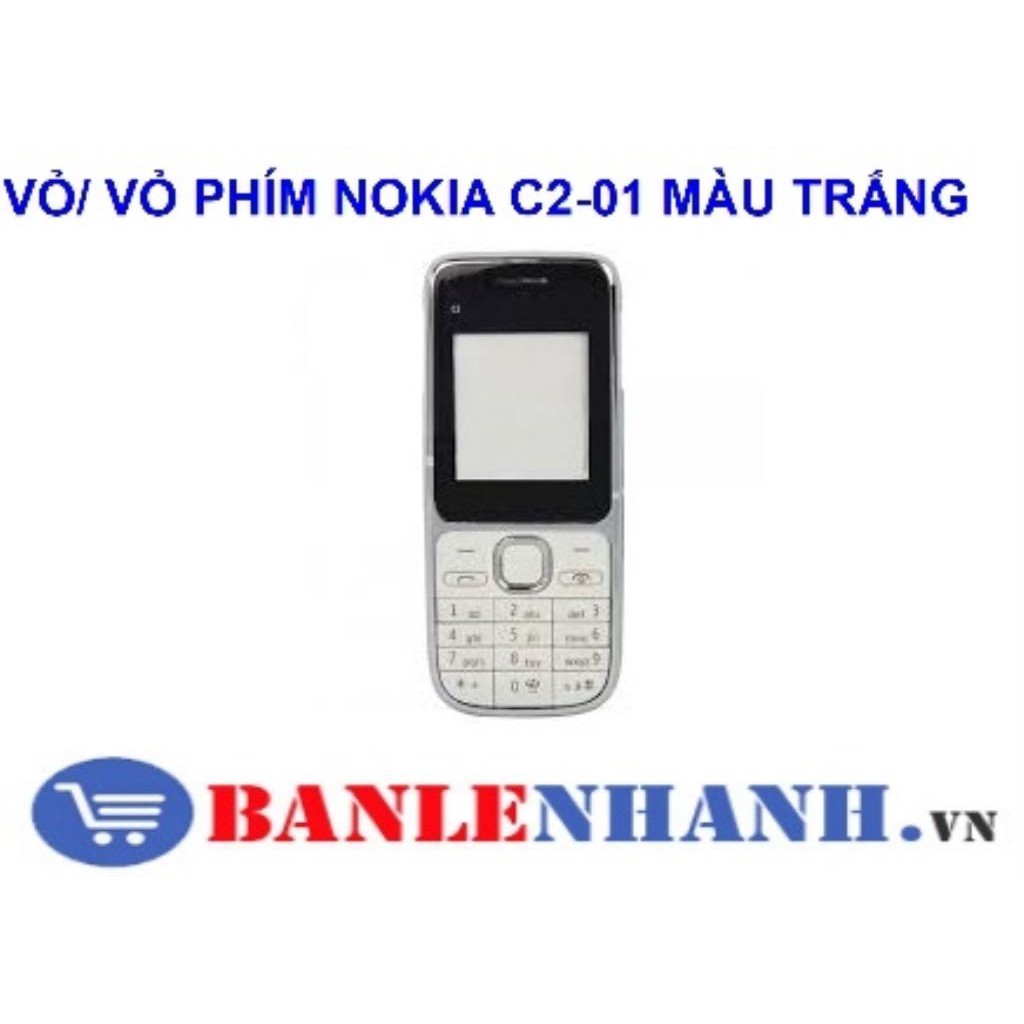 VỎ/ VỎ PHÍM NOKIA C2-01 MÀU TRẮNG