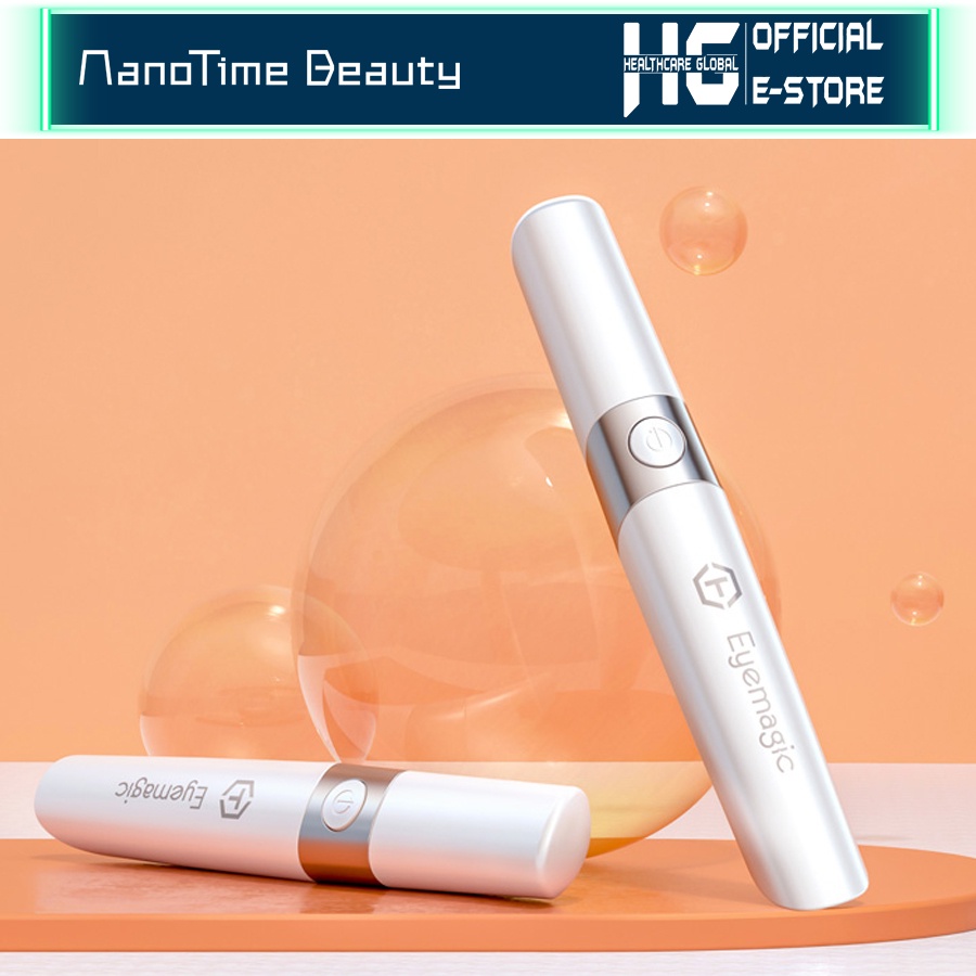 Máy Massage Mắt Giảm Quầng Thâm Trẻ Hoá Da Bổ Sung ION Nanotime F52E | Công Nghệ Điện Từ Trường, Ánh Sáng Photon Xanh Đỏ