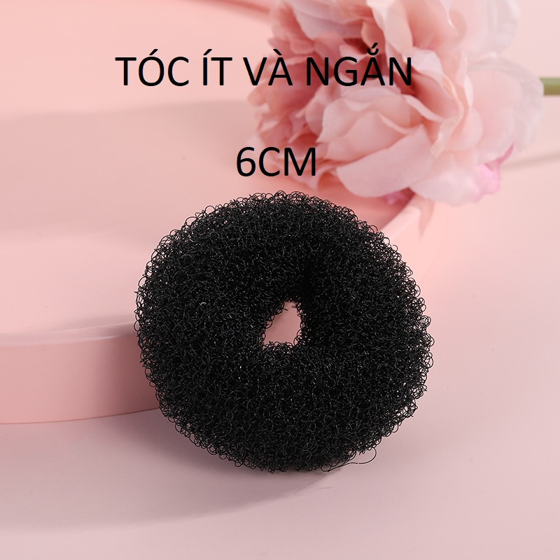 Miếng Độn Tóc Phồng Tròn Củ Tỏi Hỗ Trợ Búi Tóc