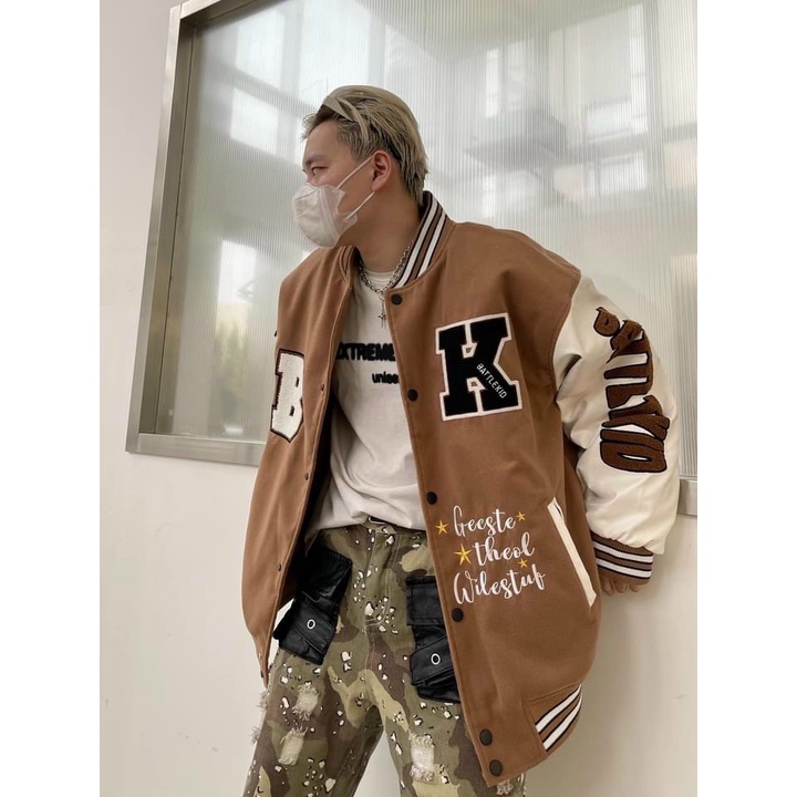 (HCM) ÁO KHOÁC NỈ BOMBER Nam Nữ Form Rộng Thời Trang Hottrend Hàn Quốc - Thời trang GENZ 2022 hot hit  HOT NHÂT