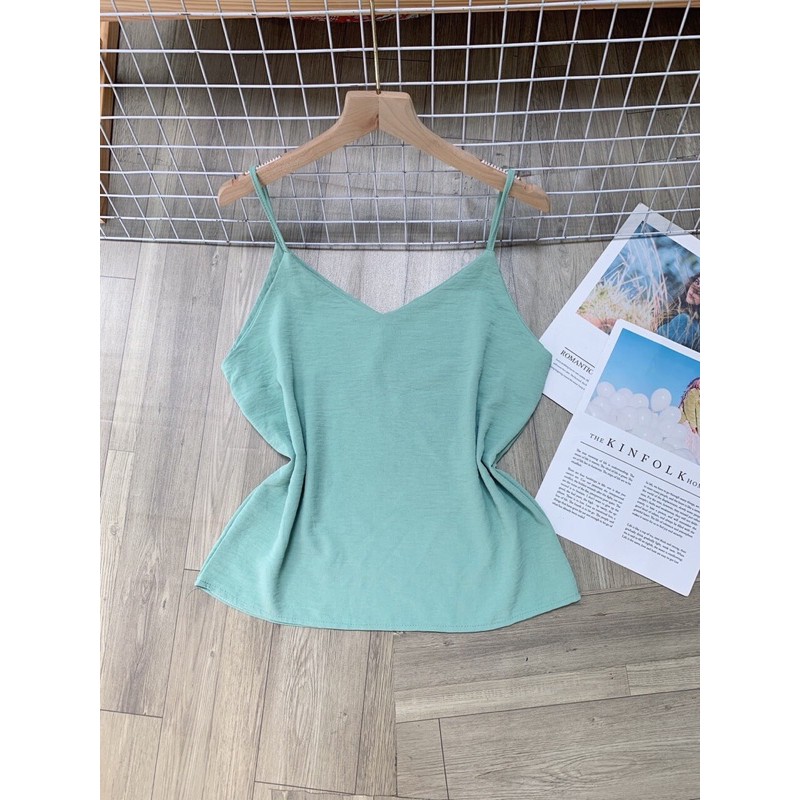 Áo hai dây cổ tim kèm bảng màu | BigBuy360 - bigbuy360.vn