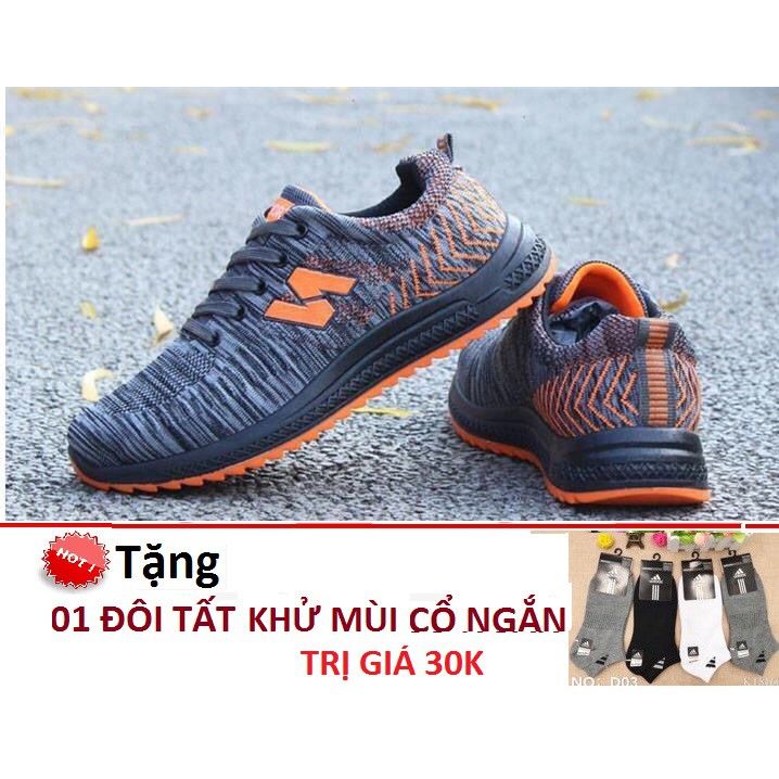 GiàyThể Thao  Giày Sneaker thoáng khí giữ nhiệt trẻ trung năng động tập gym thể dục hd79