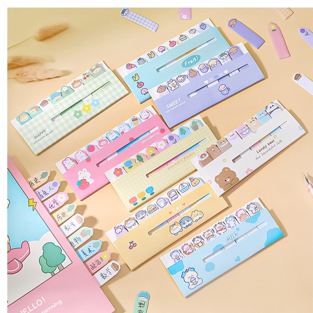 Giấy ghi chú dán note bookmark đánh dấu trang hoạt hình tiện lợi