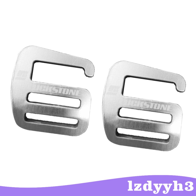 Set 2 Móc Khóa Chữ G Bằng Kim Loại Gọn Nhẹ Và Mạnh 25mm Màu Bạc Lzdyyh3