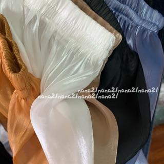 Áo trễ vai organza