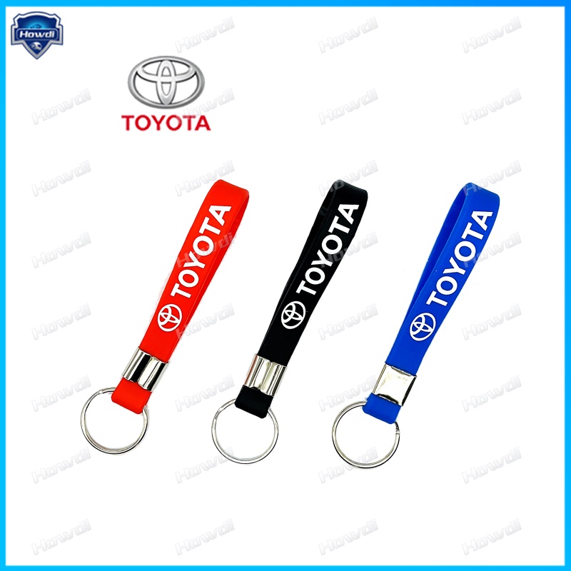 Móc Khóa Silicon Hình logo Toyota Thời Trang