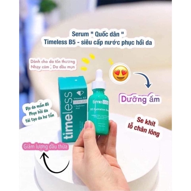 Serum Phục Da Serum Timeless Vitamin B5 + HA 30ml