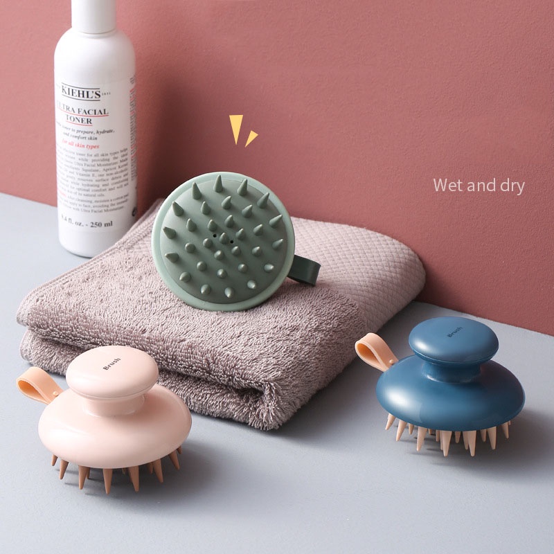 Bàn Chải Massage Da Đầu Bằng Silicone Cho SPA