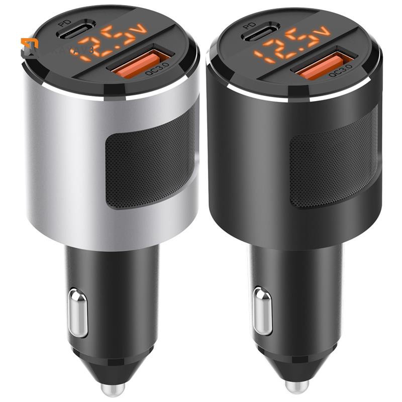 Car Charger 18W 65W USB Car Charger PD Type Flush Fit Car Adapter for iPhone XR/Xs/Max/X/8/7/Plus Sier