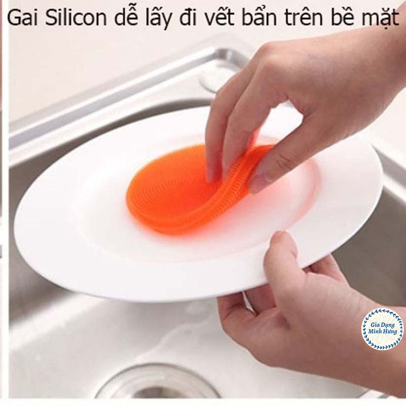 Miếng Rửa bát Bát Silicon Có Quai Treo Tiện Lợi tiện dụng [RỬA BÁT SILICON]