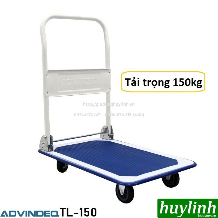 Xe đẩy hàng sàn thép Advindeq TL-150 - (170 - 200kg)
