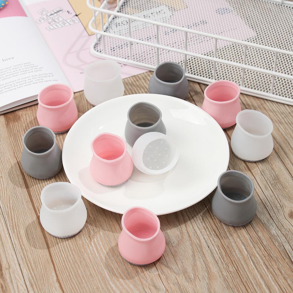 Set 4 / 12 Đệm Silicone Chống Trượt Chống Mài Mòn Bảo Vệ Sàn Nhà
