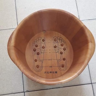 Chậu gỗ ngâm chân thảo dược  cho spa
