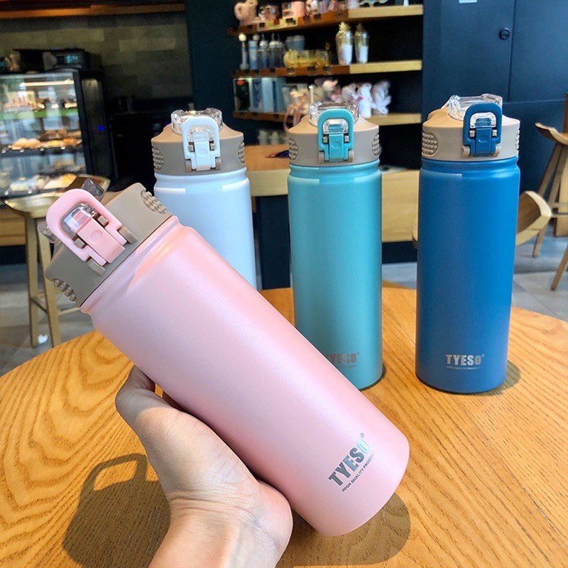 BÌNH GIỮ NHIỆT TYESO CÓ ỐNG HÚT 530ML - 750ML