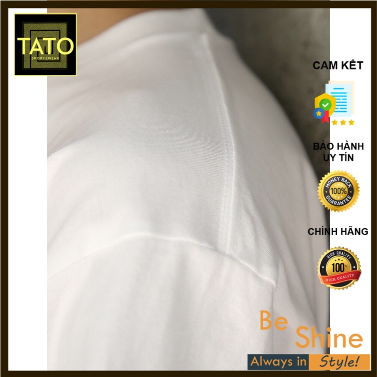 Áo Thun TAY LỠ TRƠN TATO - Áo Phông Trơn Basic Unisex Nam Nữ Form Rộng Thời Trang Hàn Quốc Ullzang