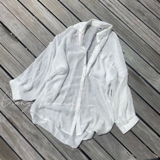 Áo sơmi đũi trắng ( HẾT HÀNG )