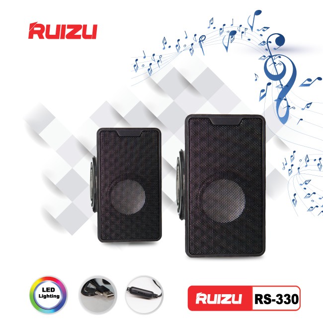 Loa Vi Tính 2.0 Ruizu RS-330 - Công suất 3W*2