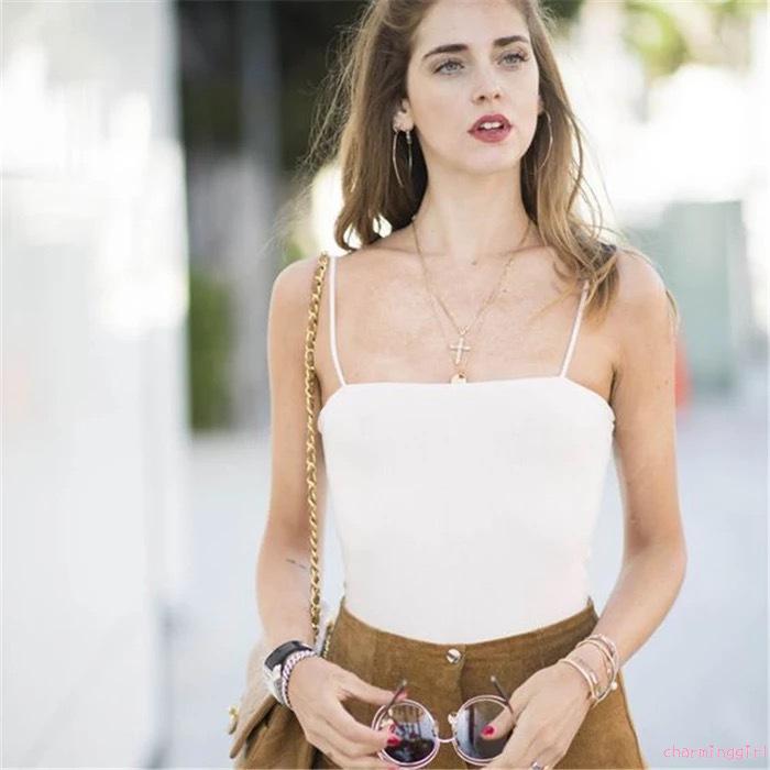 Bodysuit không tay màu trơn thời trang dành cho nữ