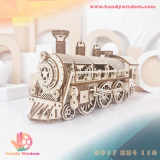 Mô hình gỗ chuyển động - Đầu tàu hơi nước - UGUTER Steam Train U511