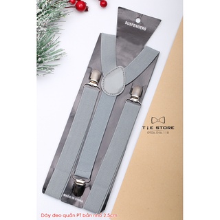 Dây đeo quần nam chữ y bản nhỏ 2.5cm chất thun co giãn, khóa kẹp