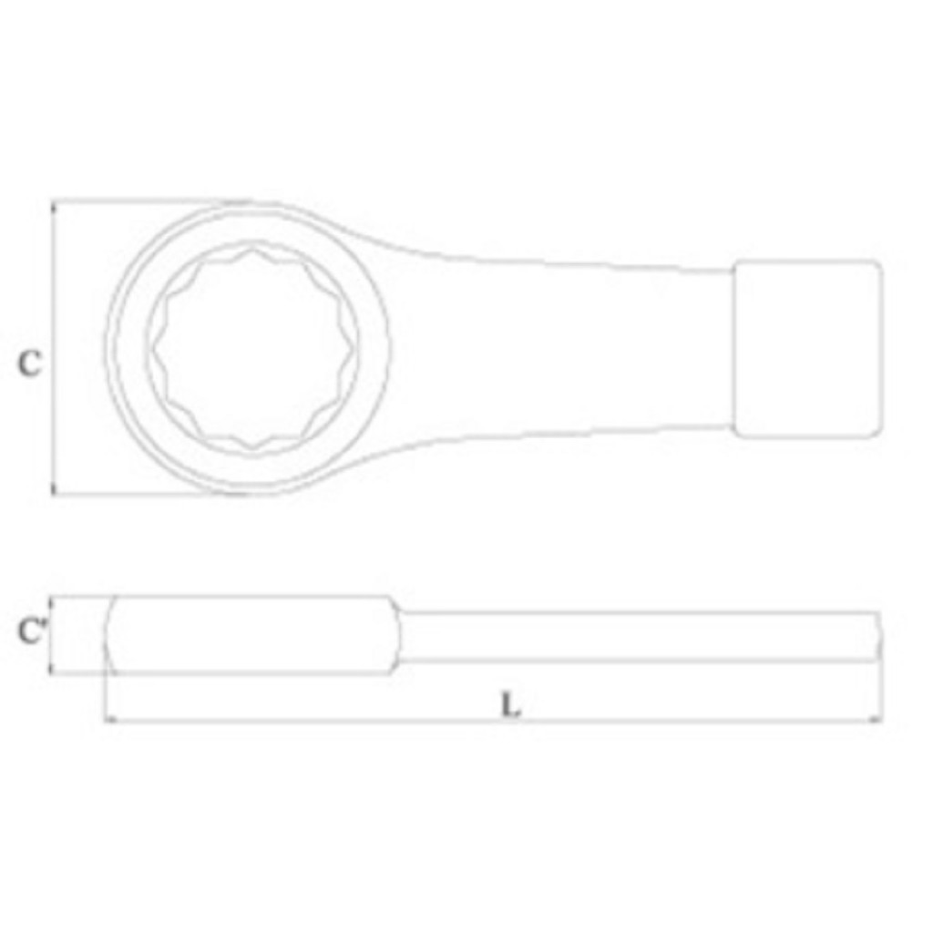 Cờ lê búa, cờ lê đóng KWG 22mm, 23mm, 24mm