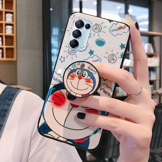 Ốp điện thoại Doraemon cho OPPO A57 A77 A96 A95 A76 A16 Reno 7Z 6Z 5F 4F 8 7 6 5 4 Pro A54 A53 A33 A31 A16K A16E A15 A15S A74 5G A94 A93 A92 A9 A5 2020 A12 A5S A7 F9