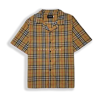 Áo sơ mi cộc tay bbr họa tiết unisex form rộng | duyhi | ảnh thật