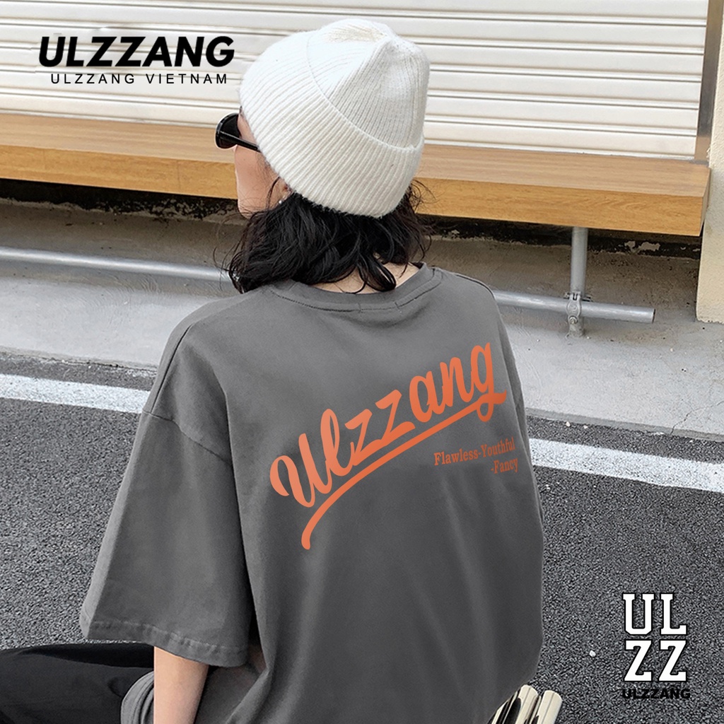 Áo thun nữ ULZZ ulzzang flowless form dáng rộng tay lỡ