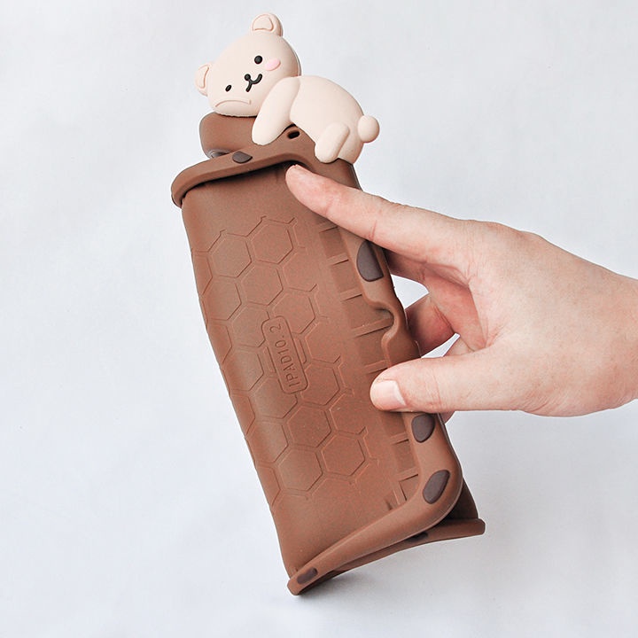 Ốp Máy Tính Bảng Bằng Silicon Họa Tiết Hoạt Hình Bảo Vệ Cho Apple ipad 2021 mini1 9th Generation air5 air2 4